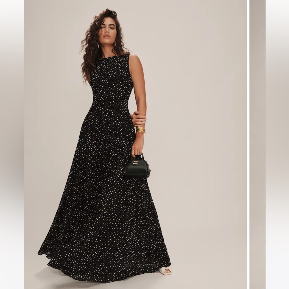 Brand new! Reformation Camella Dress Black - Size 4 - Picture 2 of 7